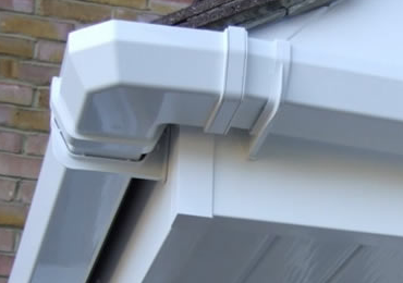 Finished uPVC roofline installation — fascias, soffits and gutters